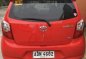 Toyota Wigo E 2016 Manual Red Hb For Sale -3