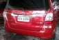 2014 Toyota Innova E Diesel Manual Red For Sale -1