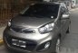 Kia Picanto Ex gray hatchback 2014-1