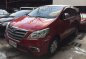 2014 Toyota Innova E DSL Manual Red For Sale -0