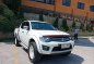 Mitsubishi Strada GLX V White Pickup For Sale -1