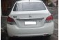 Mitsubishi Mirage 2015 manual white negotiable for sale-0