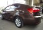 2013 Kia Rio Sedan Automatic Brown For Sale -0