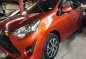 2017 Toyota Wigo 10 G Automatic Transmissions Orange Color-0