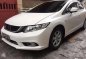 2015 honda civic white sedan for sale -1