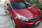 Kia Rio EX 2013 Manual Red Sedan For Sale -0