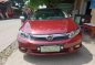 Honda Civic 2012 1.8 EXI Red Sedan For Sale -1