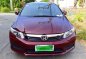 Honda Civic EX 2012 AT Red Sedan For Sale -9