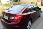 Honda Civic EX 2012 AT Red Sedan For Sale -1