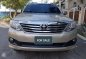 2012 Toyota Fortuner 2.5G AT Beige For Sale -1