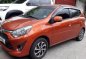 2017 Toyota Wigo 1.0G Automatic Gasoline Orange Metallic 4tkms-1