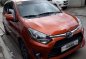 2017 Toyota Wigo 1.0G Automatic Gasoline Orange Metallic 4tkms-2