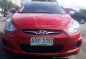 2014 Hyundai Accent Red Gas Manual For Sale -0