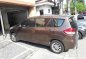Suzuki Ertiga 2014 Gasoline Automatic Brown-2