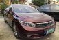 Honda Civic 2012 Gasoline Automatic Brown-0