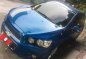Chevrolet Sonic 2014 Gasoline Automatic Blue-0