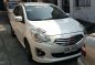 2014 Mitsubishi Mirage g4 35k mileage Fresh Savana white-0