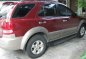 Red Kia Sorento 2005 at 122200 km for sale-1