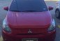 Red Mitsubishi Mirage 2014 Manual Gasoline for sale-3