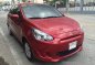 Red Mitsubishi Mirage 2015 at 37000 km for sale-0