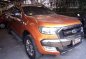 Orange Ford Ranger 2016 Automatic Diesel for sale in Antipolo-0
