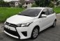 Selling White Toyota Yaris 2016 Automatic Gasoline for sale in Quezon City-0