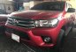 Sell Red 2018 Toyota Hilux at Manual Diesel at 8100 km in Quezon City-0