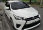 Selling White Toyota Yaris 2016 Automatic Gasoline for sale in Quezon City-3