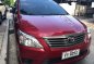 Red Toyota Innova 2016 Manual Diesel for sale in Quezon City-0