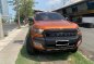 Orange Ford Ranger 2018 Automatic Diesel for sale -0