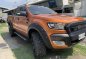 Orange Ford Ranger 2018 Automatic Diesel for sale -1