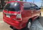 Red Toyota Innova 2014 Automatic Diesel for sale in Talisay-7