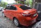 Orange Toyota Vios 2018 Manual Gasoline for sale-4