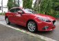 Red Mazda 3 2014 Automatic Gasoline for sale in Manila-1