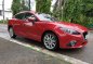 Red Mazda 3 2014 Automatic Gasoline for sale in Manila-2