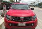 Red Mitsubishi Strada 2015 Manual Diesel for sale -0