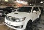 Pearl White 2015 Toyota Fortuner Diesel Automatic for sale in Quezon City-0