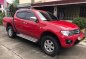 Red Mitsubishi Strada 2014 Automatic Diesel for sale -2
