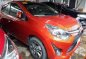 Orange Toyota Wigo 2018 Manual Gasoline for sale -1
