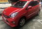 Selling Red Toyota Wigo 2017 Automatic Gasoline at 19000 km -6