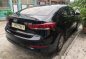 Sell Black 2018 Hyundai Elantra at Manual Gasoline -4