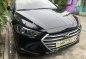 Sell Black 2018 Hyundai Elantra at Manual Gasoline -1