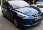 Sell Blue 2017 Hyundai Accent at 27000 km -0