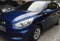 Sell Blue 2017 Hyundai Accent at 27000 km -2
