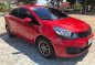 Red Kia Rio 2014 for sale in Cebu-0