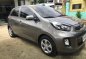 Grey Kia Picanto 2015 at 36000 km for sale -0