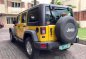 Yellow Jeep Wrangler 2011 Automatic Gasoline for sale  -3