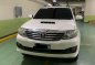 Pearl White Toyota Fortuner 2013 for sale in Makati-0