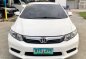 Selling White Honda Civic 2013 in Manila-1