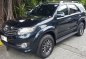 Black Toyota Fortuner 2015 SUV / MPV at Automatic  for sale in Manila-4